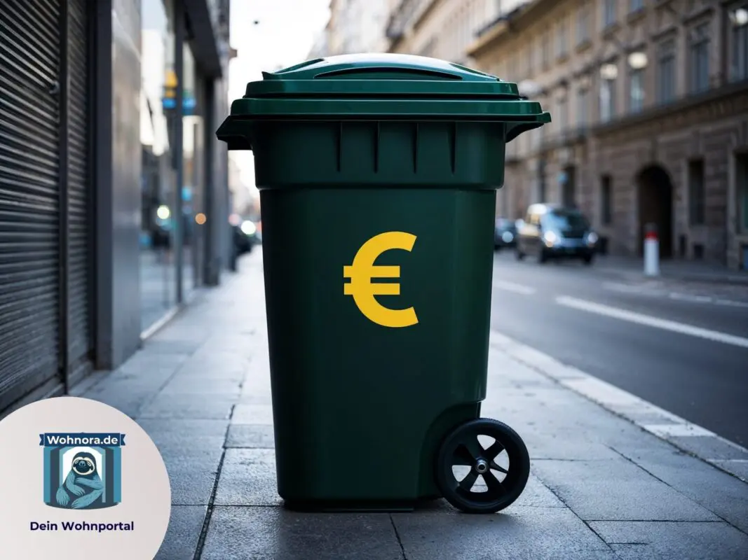Mülltonne mit Eurozeichen
