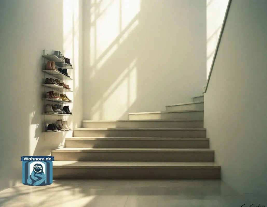 Treppenhaus mit Schuhen