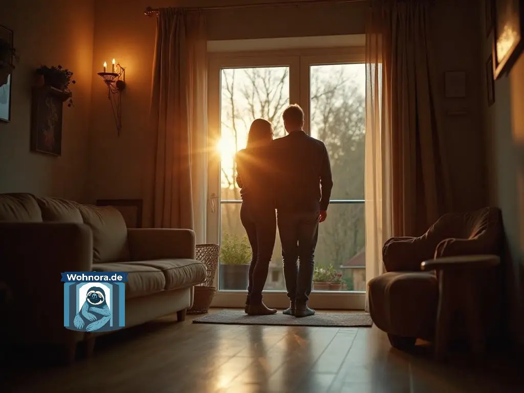 Zwei Personen in Wohnung