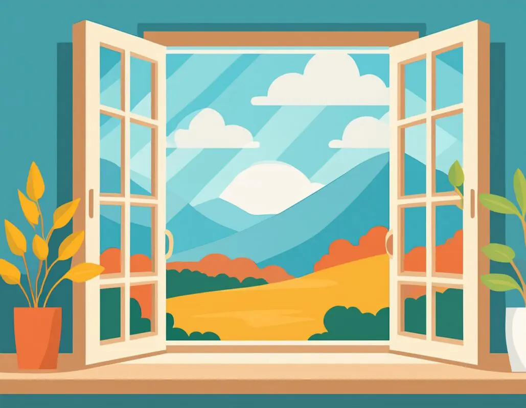 Weit geöffnetes Fenster