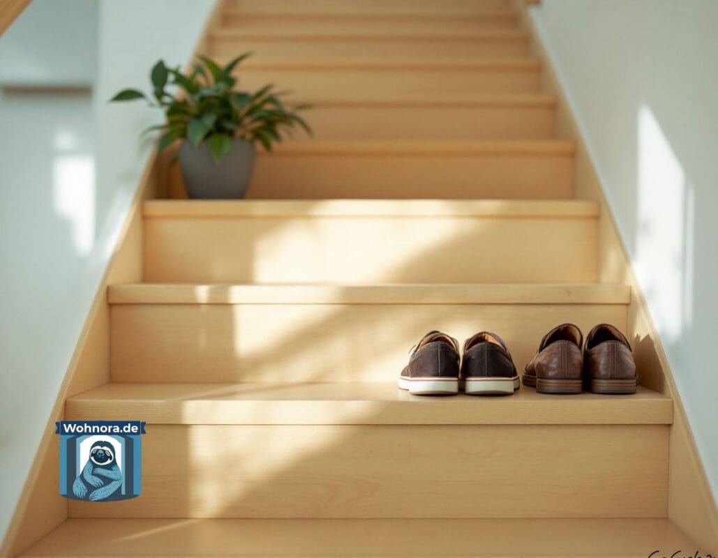 Schuhe im Treppenhaus